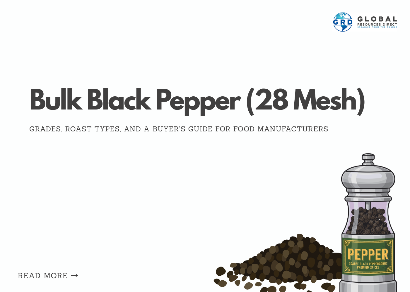Bulk Black Pepper (28 Mesh): Grinds, Mesh Sizes, and Food Manufacturing Applications