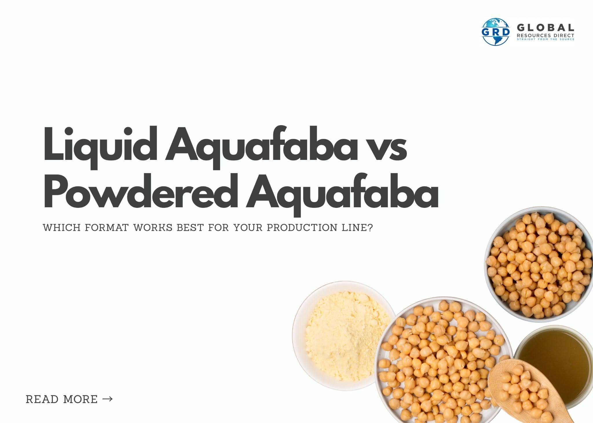 Liquid Aquafaba vs. Powdered Aquafaba: Which Format Works Best for Your Production Line?
