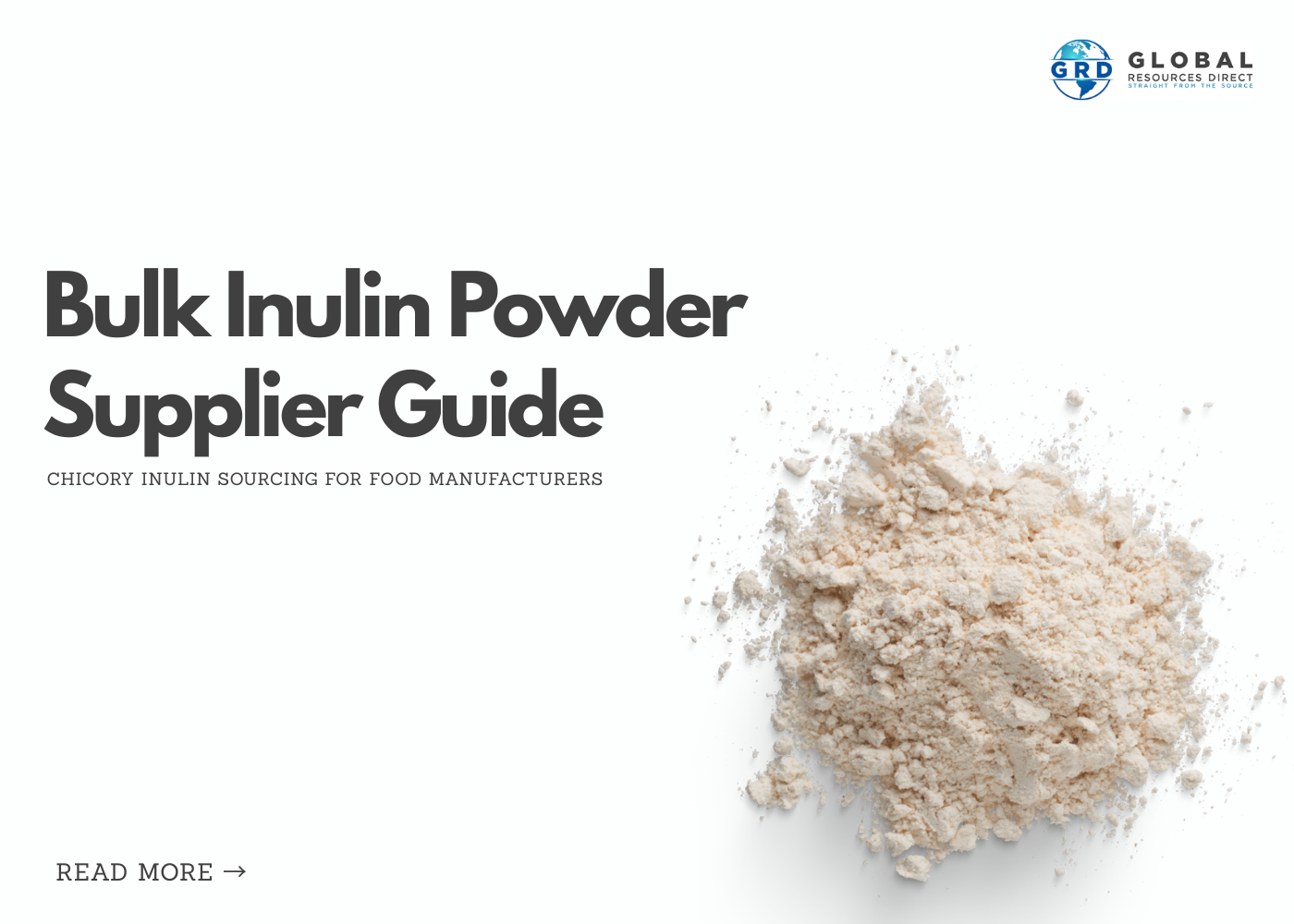 Bulk Inulin Powder Supplier Guide: Chicory Inulin Sourcing for Food Manufacturers